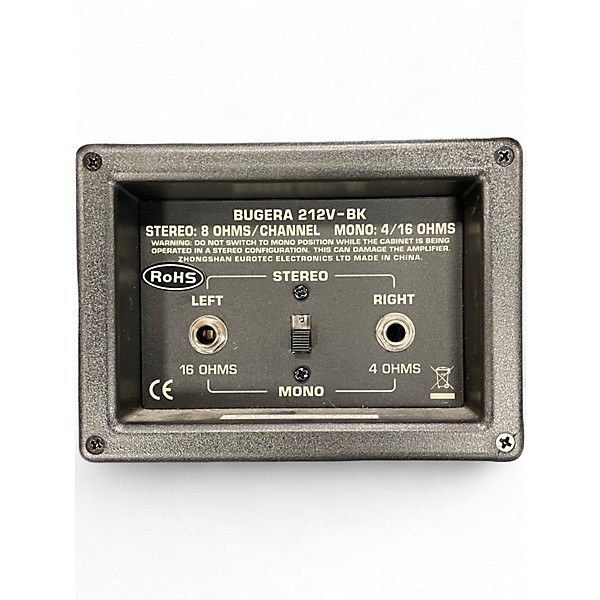 Used Bugera 212V-BK 2x12 Guitar Cabinet