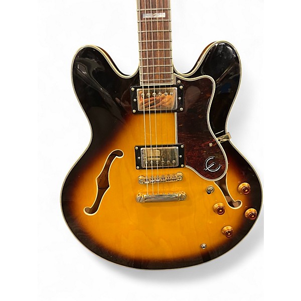 Used Epiphone Sheraton II Vintage Sunburst Hollow Body Electric Guitar