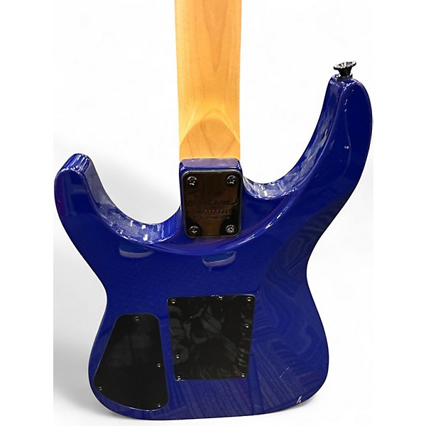 Used Jackson JS32 Dinky Trans Blue Quilt Solid Body Electric Guitar