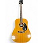 Vintage 1970s Epiphone FT145 NATURAL Acoustic Guitar thumbnail
