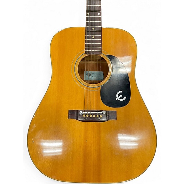 Vintage 1970s Epiphone FT145 NATURAL Acoustic Guitar