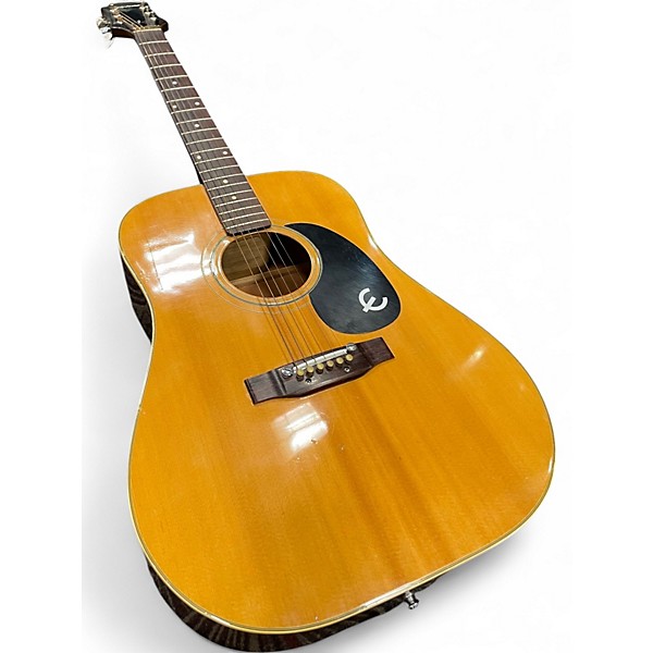 Vintage 1970s Epiphone FT145 NATURAL Acoustic Guitar