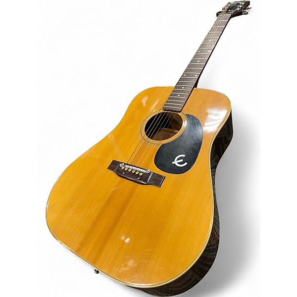 Vintage 1970s Epiphone FT145 NATURAL Acoustic Guitar