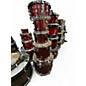 Used Ludwig 5 Piece BACKBEAT DRUM KIT RED Drum Kit thumbnail