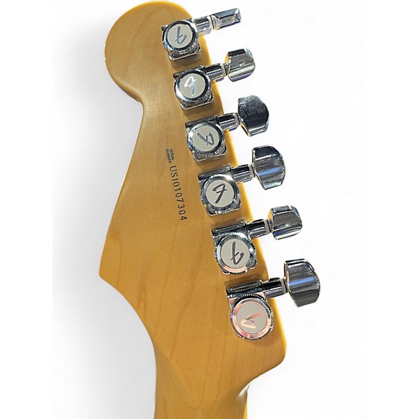 Used Fender American Standard Stratocaster Black Solid Body Electric Guitar