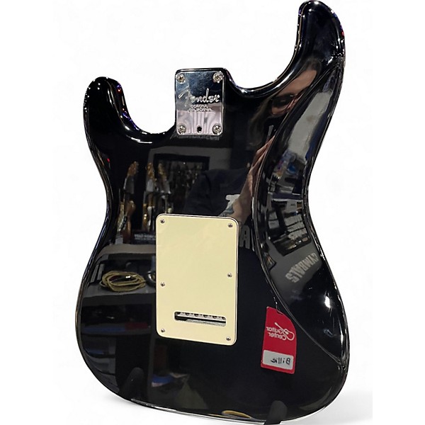 Used Fender American Standard Stratocaster Black Solid Body Electric Guitar