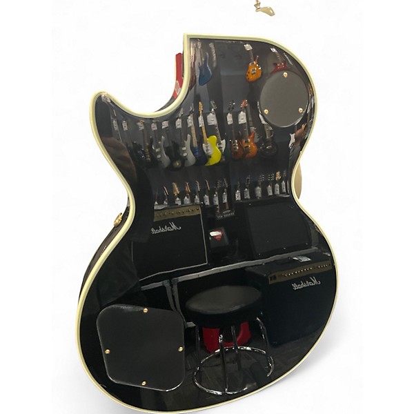 Used Epiphone Les Paul Custom BLACK AND GOLD Solid Body Electric Guitar