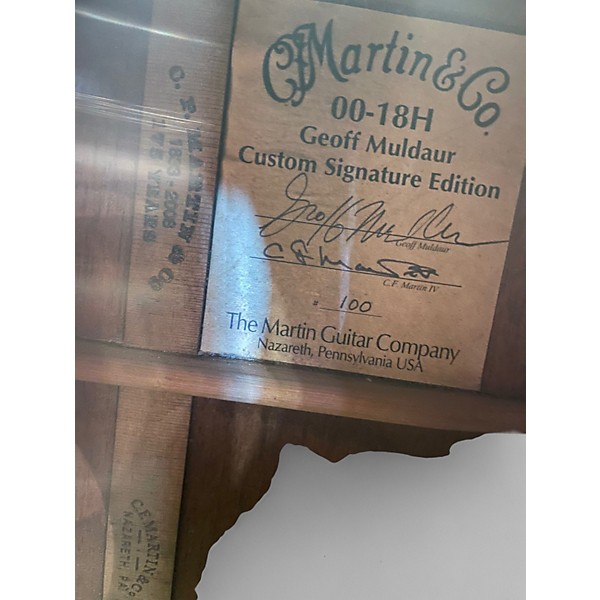 Used Martin 00-18H Geoff Muldaur Custom Signature Edition 2 Tone Sunburst Acoustic Guitar