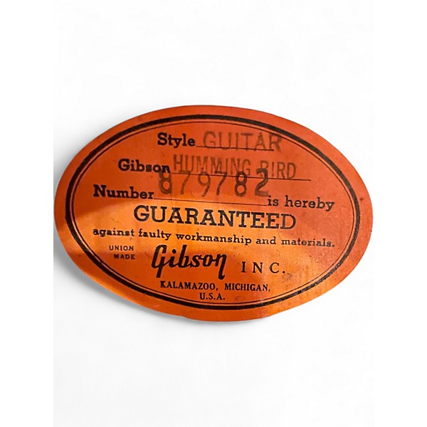 Used 1996 Gibson Original 1966 Hummingbird Cherry Sunburst Acoustic Guitar