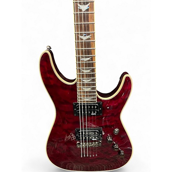 Used Schecter Guitar Research Omen Extreme 6 RED Solid Body Electric Guitar