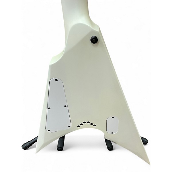 Used ESP LTD Arrow NT Arctic Metal Snow White Satin Solid Body Electric Guitar