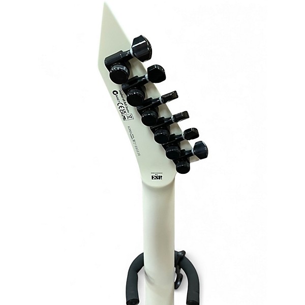 Used ESP LTD Arrow NT Arctic Metal Snow White Satin Solid Body Electric Guitar