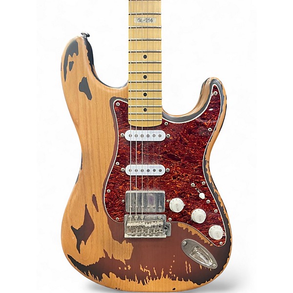 Used ESP LTD GL-256 GEORGE LYNCH DISTRESSED 2-TONE BURST Solid Body Electric Guitar