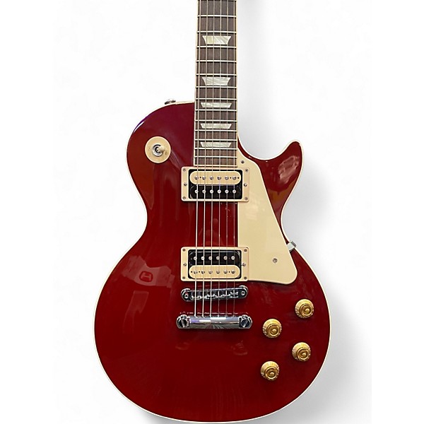 Used 2019 Gibson Les Paul Traditional Plus sparkling burgundy metallic Solid Body Electric Guitar