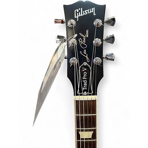 Used 2019 Gibson Les Paul Traditional Plus sparkling burgundy metallic Solid Body Electric Guitar