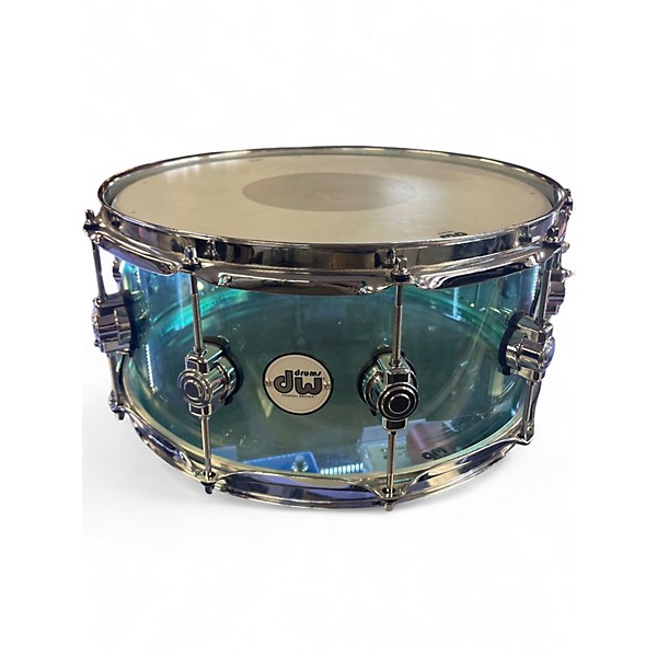 Used DW 7X14 Design Series Acrylic Snare Blue Drum