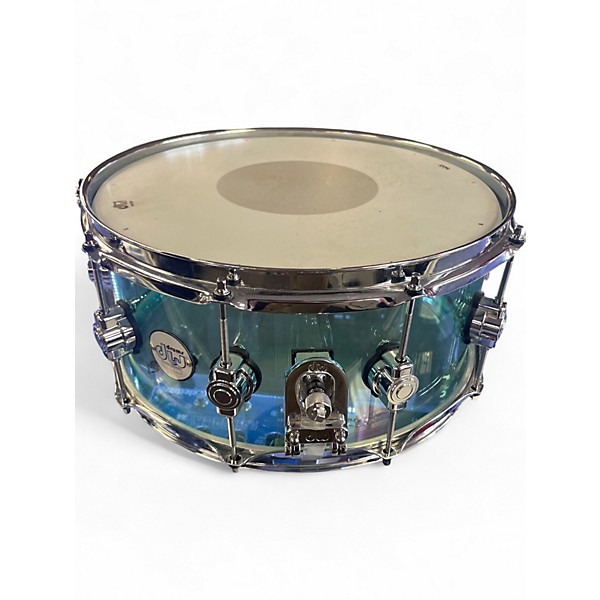 Used DW 7X14 Design Series Acrylic Snare Blue Drum