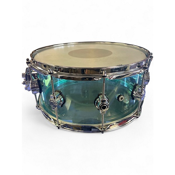 Used DW 7X14 Design Series Acrylic Snare Blue Drum