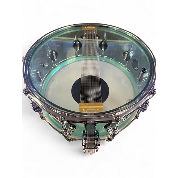 Used DW 7X14 Design Series Acrylic Snare Blue Drum