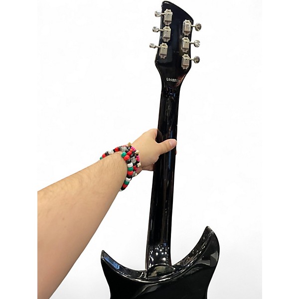 Vintage 1980s Greco RG 750 Black and White Solid Body Electric Guitar