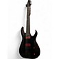 Used Schecter Guitar Research Sunset-7 Red Dawn Gloss Black Solid Body Electric Guitar