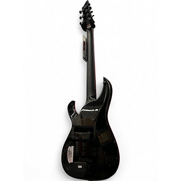 Used Schecter Guitar Research Sunset-7 Red Dawn Gloss Black Solid Body Electric Guitar
