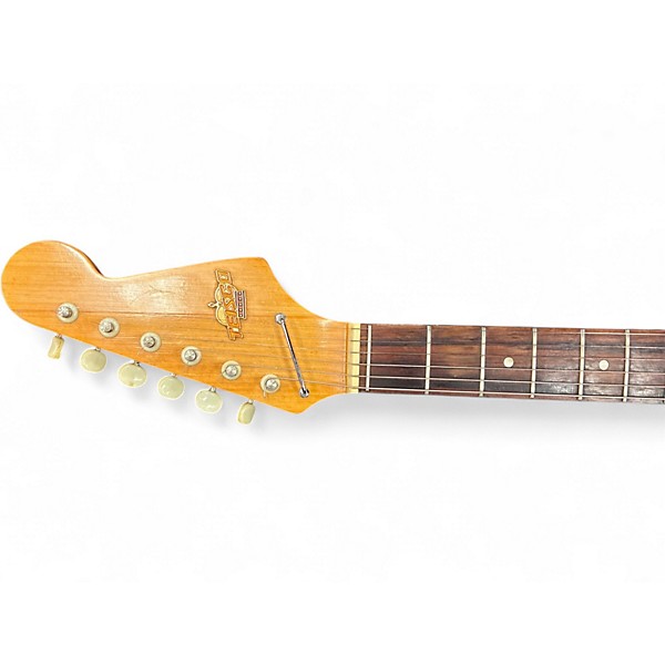 Vintage 1967 Teisco TULIP E-110 2 Tone Sunburst Solid Body Electric Guitar