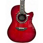 Used Ovation Legend 2077AX Trans Red Acoustic Electric Guitar