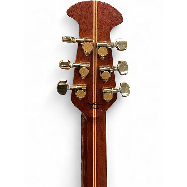 Used Ovation Legend 2077AX Trans Red Acoustic Electric Guitar