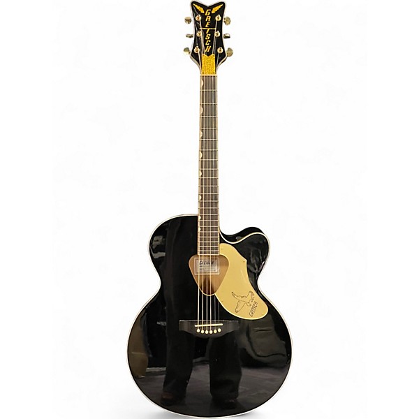 Used Gretsch Guitars G5022CBFE Black and Gold Acoustic Electric Guitar
