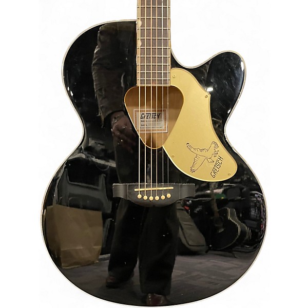 Used Gretsch Guitars G5022CBFE Black and Gold Acoustic Electric Guitar
