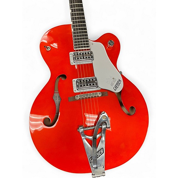 Used Gretsch Guitars G6120SHTTV Brian Setzer Signature Hot Rod Metallic Orange Hollow Body Electric Guitar