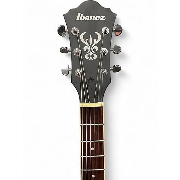 Used Ibanez Artcore AS53 Semi-Hollow Electric Trans Black Hollow Body Electric Guitar