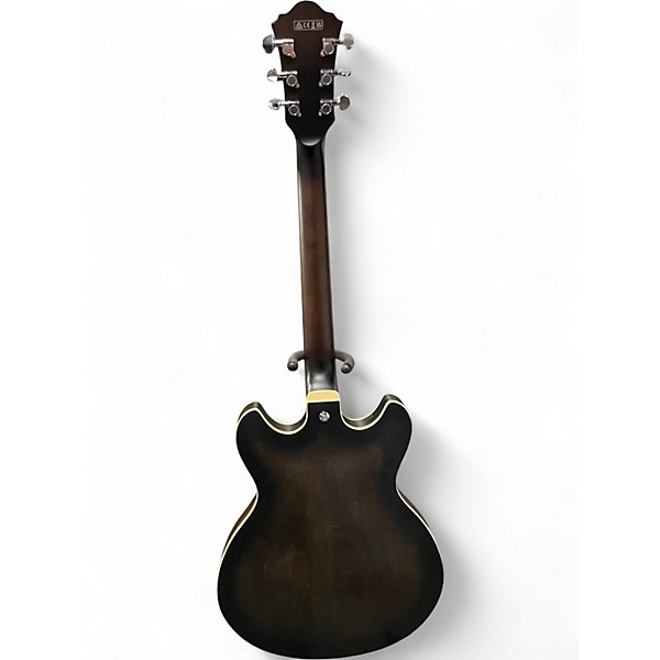 Used Ibanez Artcore AS53 Semi-Hollow Electric Trans Black Hollow Body Electric Guitar
