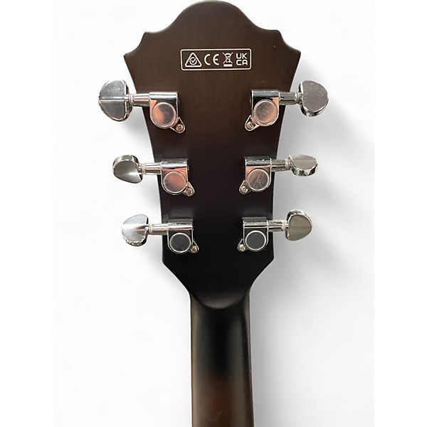 Used Ibanez Artcore AS53 Semi-Hollow Electric Trans Black Hollow Body Electric Guitar