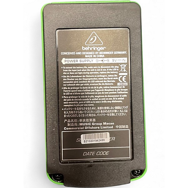 Used Behringer TO800 Vintage Tube Overdrive Effect Pedal