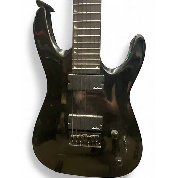 Used Jackson JS22-7 Dinky 7 String Black Solid Body Electric Guitar