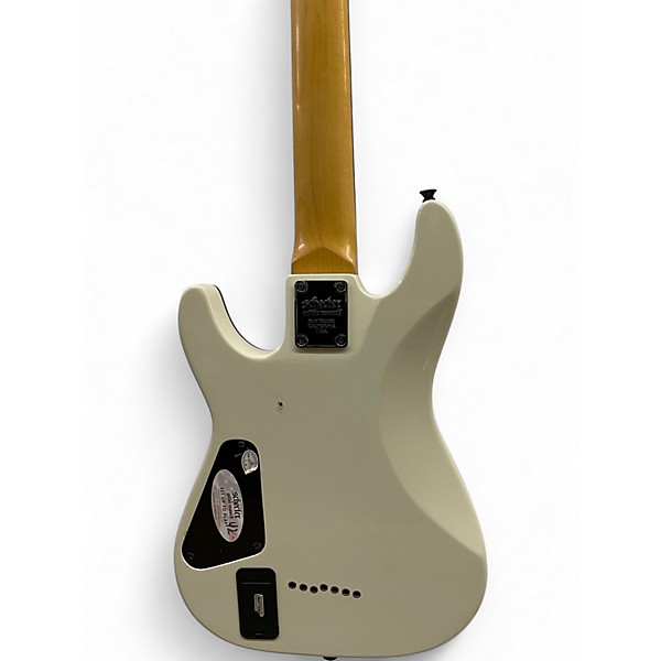 Used Schecter Guitar Research Demon 7 String Alpine White Solid Body Electric Guitar