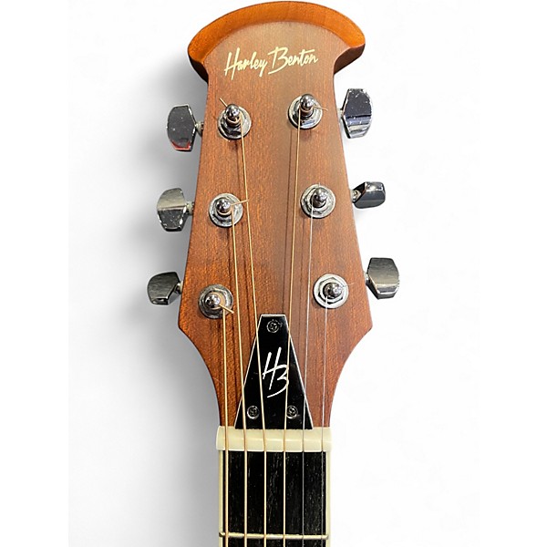 Used Harley Benton O-850 Black Acoustic Electric Guitar