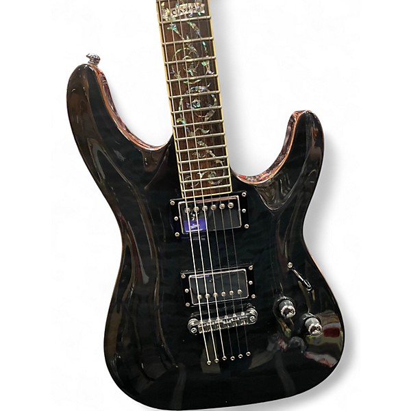 Used 2008 Schecter Guitar Research C1 Classic Trans Blue Solid Body Electric Guitar