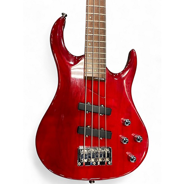 Used Hamer VELOCITY 2 Trans Red Electric Bass Guitar