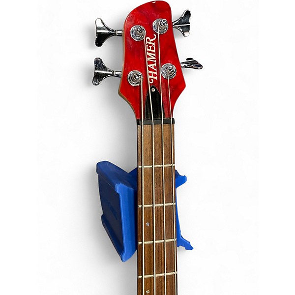 Used Hamer VELOCITY 2 Trans Red Electric Bass Guitar