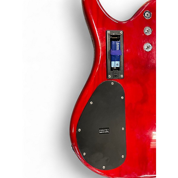 Used Hamer VELOCITY 2 Trans Red Electric Bass Guitar