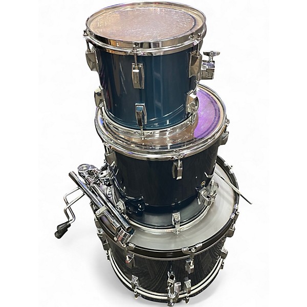 Used Premier 3 Piece Olympic Birch Blue Drum Kit