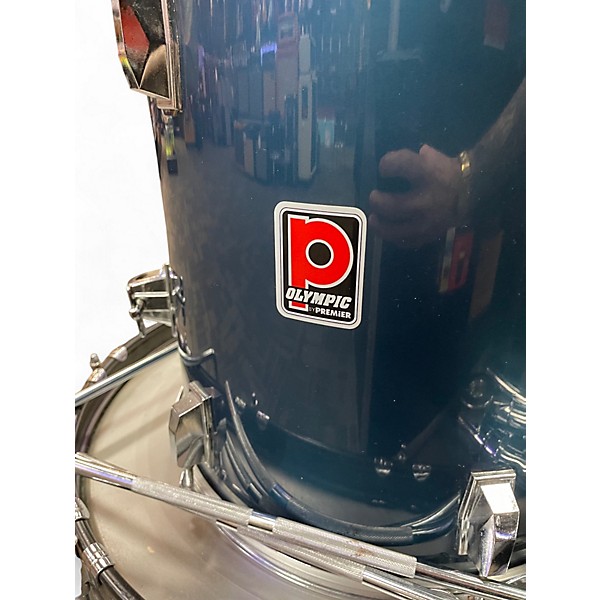 Used Premier 3 Piece Olympic Birch Blue Drum Kit