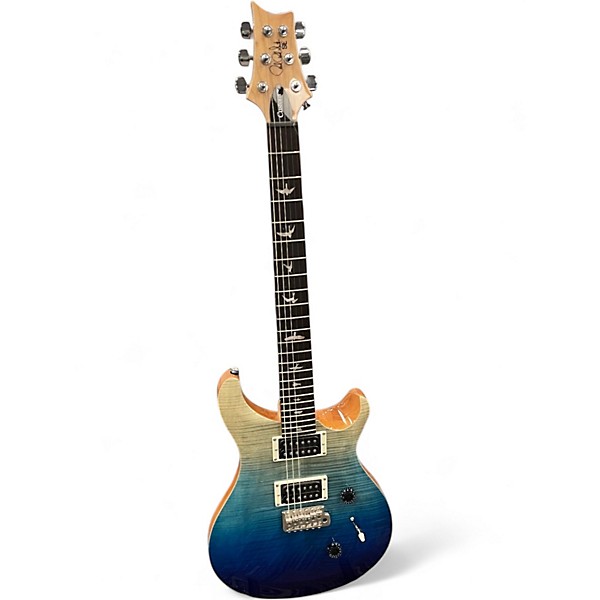 Used PRS SE Custom 24 Regular Blue Fade Solid Body Electric Guitar