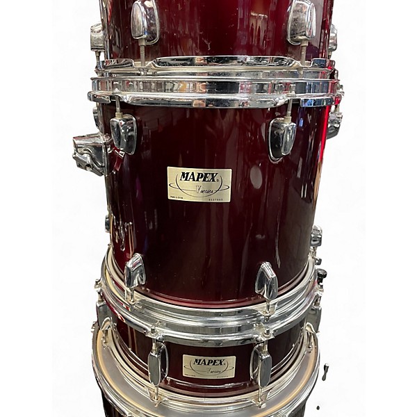 Used Mapex 5 Piece V Series Candy Apple Red Drum Kit