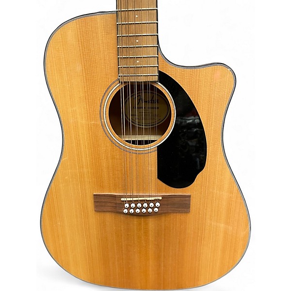 Used Fender CD 60 SCE 12 Natural 12 String Acoustic Electric Guitar