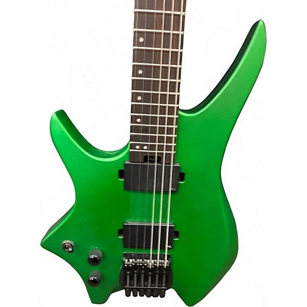 Used Hils HN3L Metallic Green Solid Body Electric Guitar
