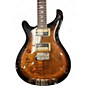 Used PRS SE Custom 24 Left Handed Black Gold Sunburst Solid Body Electric Guitar